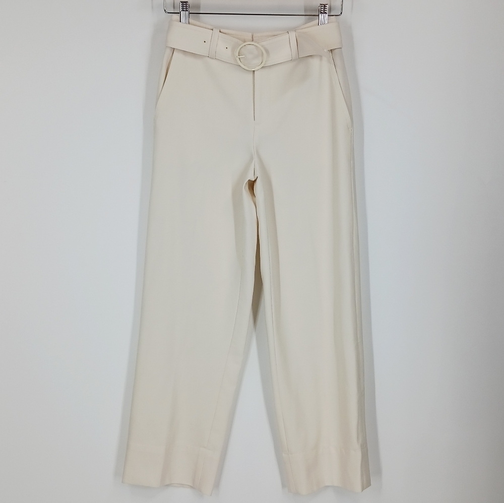 Club Monaco Wool Blend Belted Trousers